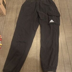 10 /12 Adidas Kids Black Sweatpants with Pocket